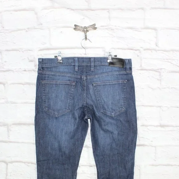 Michael Kors Blue Denim Slim Fit Medium Wash Parker Jeans Size 33 - Picture 5 of 10